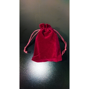 Woreczki jubilerskie z aksamitu - 9 x 12 cm, Kolor bordowy, w opakowaniu 50 szt.