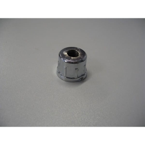 Wkładka metalowa z gwintem (gwint M10) do przykręcenia kółek, stopki do rury  25 mm