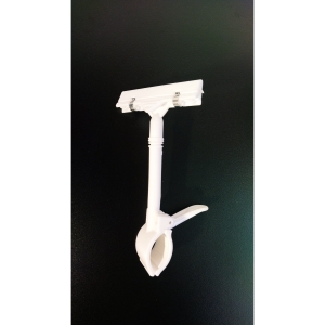 Uchwyt cenowy 160mm .Kolor Biały. Plastik. 