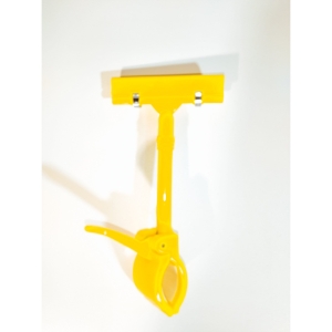 Uchwyt cenowy 160 mm. Kolor żółty. Plastik.