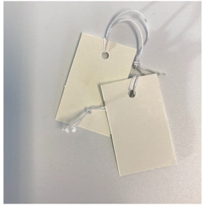 Metka 3,7 cm x 2,3 cm do znakowania towarów.Kolor Biały