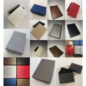 Pudełko ozdobne 5 x 8 x 3 cm(h) na pierścionki, biżuterię. Opakowanie 24 szt