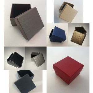 Pudełko 5 x 5 x 3 cm(h) na pierścionki, biżuterię. Opakowanie 24 szt