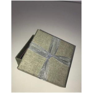 Pudełko na pierścionki, biżuterię, biżuterię, biżuterię. Imitacja lnu. 5 x 6 x 4 cm(h)