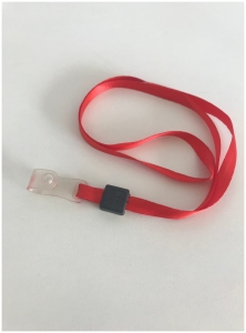 Uchwyt-taśma na plakietkę-pokrowiec na legitymację, karnet