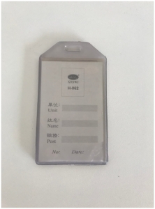 Pokrowiec na imienną kartę, karnet, legitymację