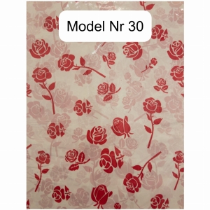 Woreczki z tworzywa sztucznego z wyciętym uchwytem. Rozmiar 50 x 60 cm. Model 30. 35 mkr.