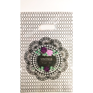 Plastikowe wielokolorowe woreczki z wyciętym uchwytem. Rozmiar 25 x 35 cm (Mod 16) 25 mkr.