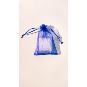 Woreczki upominkowe, Organza, Kolor Niebieski, 10 x 14 cm - na biżuterię, biżuterię, biżuterię.