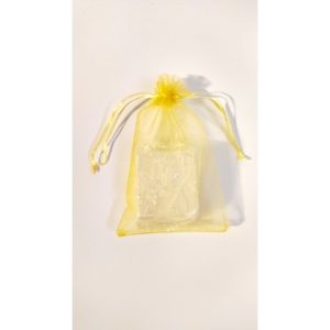 Woreczki upominkowe, Organza, Kolor Żółty, 10 x 14 cm - na biżuterię, biżuterię, biżuterię.